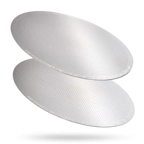ABLE BREWING EQUIPMENT INC DISK Stainless Steel Coffee Filter 2.45" | AeroPress Compatible, Reusable, 254 & 152 Micron, Pack of 2 thumbnail 1