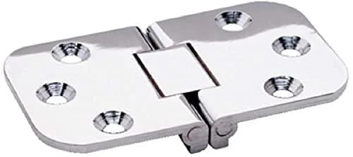 attwood Square End Hinge 2-Pin Flush Stainless Steel | 4.8cm (1.8in) L x 3.8cm (1.5in) W x 0.1cm (0.04in) H thumbnail 1