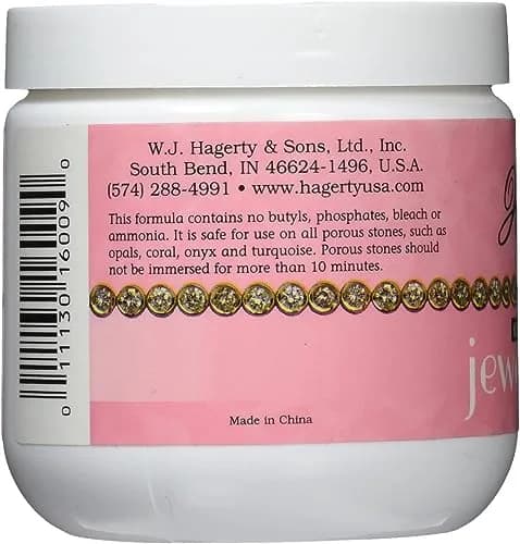 Hagerty Jewel Clean Concentrate Jewelry Cleaner Solution with Brush & Basket | Ammonia-Free, Odorless, 8 Oz thumbnail 3