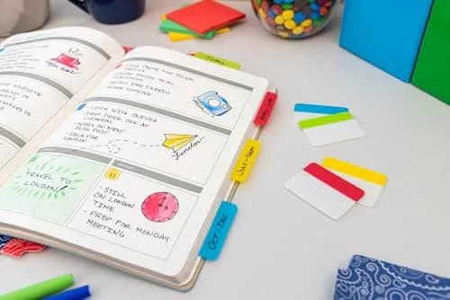 Post-it Sticky Tabs .625 in. x 1.5 in. | Bright Colors for Organizing & Reminders thumbnail 5