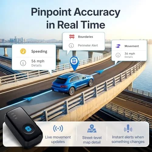 Spy Tec GPS Tracker for Vehicles & Kids, Mini Waterproof Magnetic Real-Time | Compact, Waterproof & Global Coverage thumbnail 4