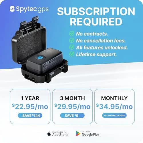 Spy Tec GPS Tracker for Vehicles & Kids, Mini Waterproof Magnetic Real-Time | Compact, Waterproof & Global Coverage thumbnail 3