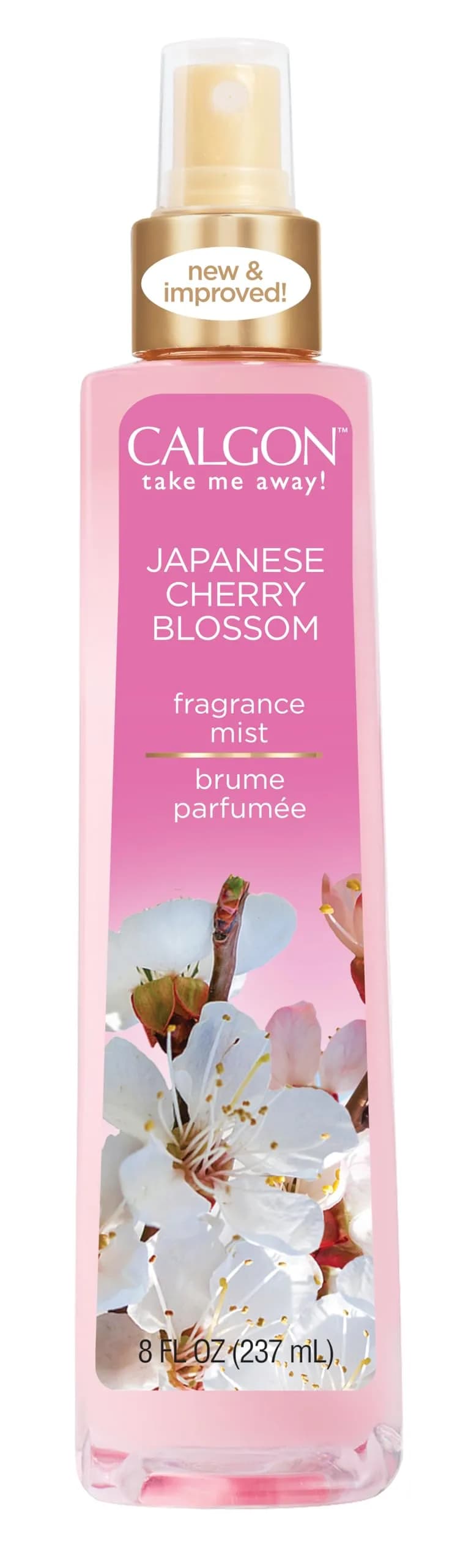 Calgon Japanese Cherry Blossom Body Mist 236ml (8 Fl Oz) | Floral Fruity Fragrance - main product image