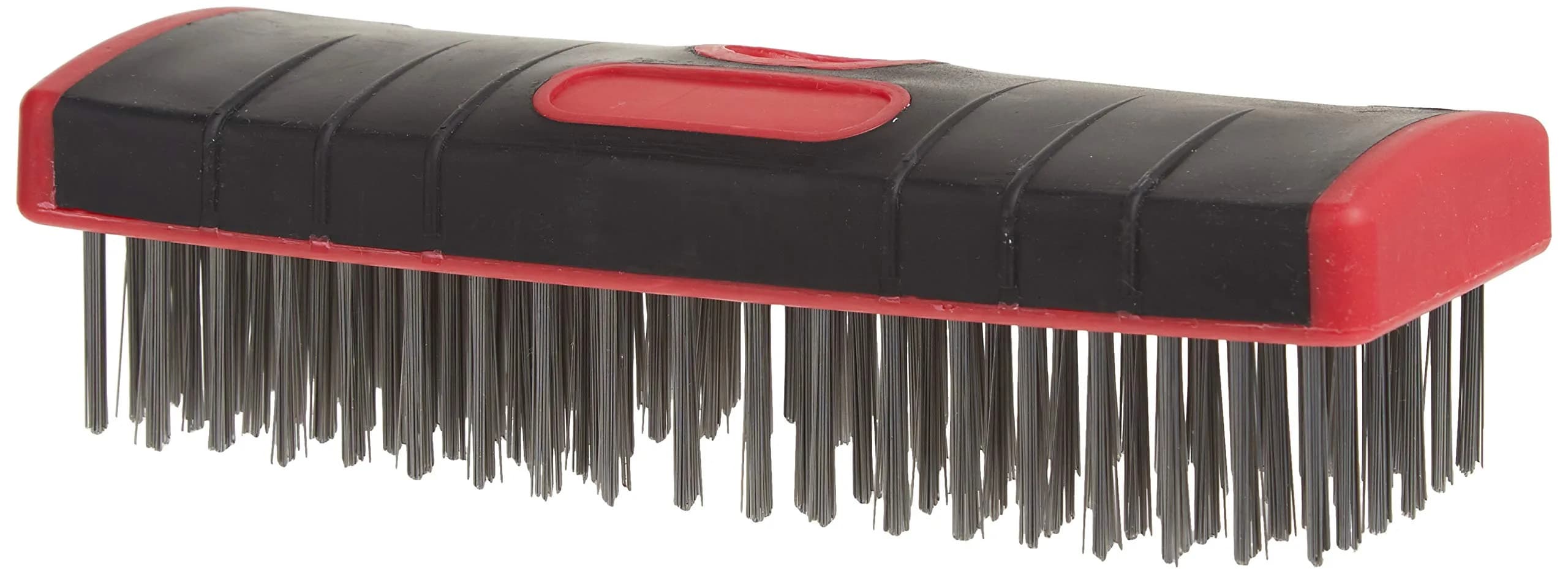 Red Devil 4166 7-Inch Stainless Steel Scrub Brush | Soft Grip, Durable & Solvent-Resistant