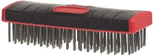 Red Devil 4166 7-Inch Stainless Steel Scrub Brush | Soft Grip, Durable & Solvent-Resistant thumbnail 1