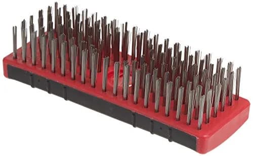 Red Devil 4166 7-Inch Stainless Steel Scrub Brush | Soft Grip, Durable & Solvent-Resistant thumbnail 3