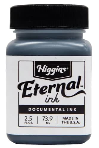 Higgins Black Eternal Ink, 2.5 Oz Bottle | Fast Drying, Matte Sheen, Non-Waterproof thumbnail 1