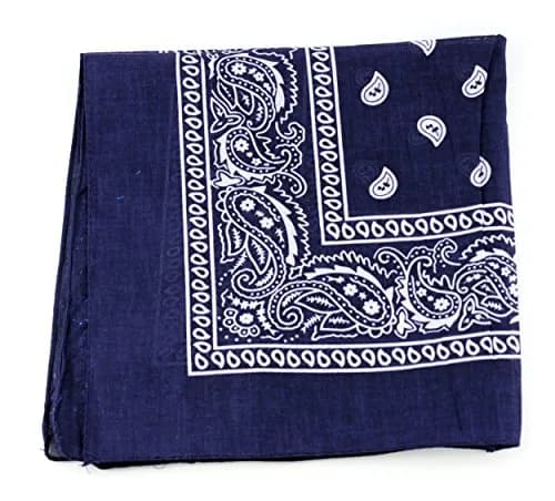 NYFASHION101 Paisley Cotton Bandana Head Wrap Scarf 56cm x 56cm (22" x 22") | Double-Sided Print for All-Season Wear thumbnail 1
