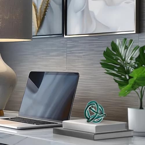 Torre & Tagus Orbit Hand Blown Glass Infinity Knot Sculpture - 3 Inch Glass Art Teal Knot Decor Ball for Home Decor, Small Centerpiece Table Decoration for Home Interior thumbnail 8