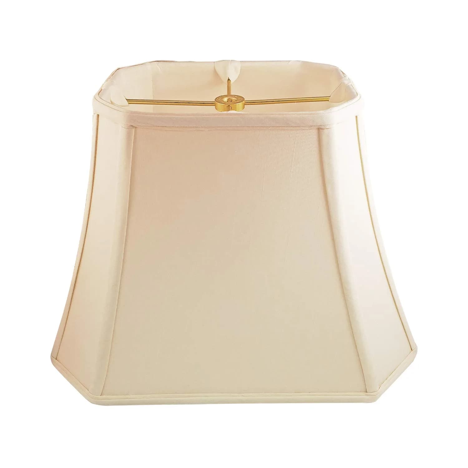 Royal Designs DBS-710-11EG Rectangle Lamp Shade Eggshell | Classic Handcrafted Silk