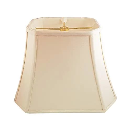 Royal Designs DBS-710-11EG Rectangle Lamp Shade Eggshell | Classic Handcrafted Silk thumbnail 1