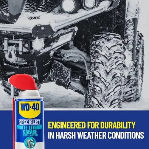 WD-40 Specialist White Lithium Grease Spray 10 oz (283 g) | Heavy-Duty Lubrication for Metal-to-Metal Applications thumbnail 2