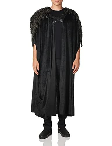Costume Culture Men's Medieval Cape Black Standard | Deluxe Costume for Cosplay & Halloween thumbnail 1