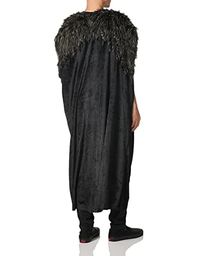 Costume Culture Men's Medieval Cape Black Standard | Deluxe Costume for Cosplay & Halloween thumbnail 2