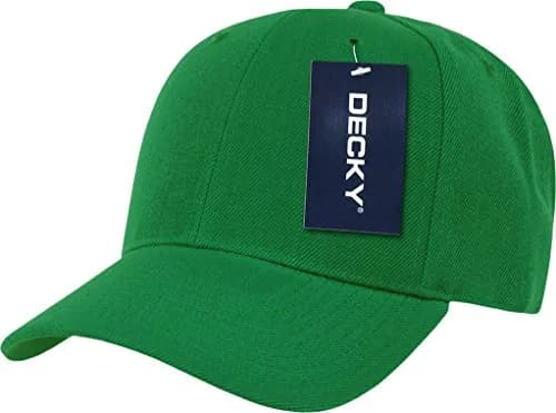 DECKY Fitted Cap, Kelly Green, 7 1/8 | Classic Baseball Style, Fitted Fit, 100% Acrylic thumbnail 3