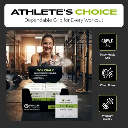 Rage Fitness Gym Chalk Block 454 g (1 LB) | Pure Magnesium Carbonate for Superior Grip thumbnail 5