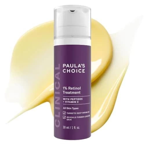 Paula's Choice CLINICAL 1% Retinol Face Treatment with Peptides & Vitamin C, 28ml (1 Fl Oz) | Advanced Anti-Aging Serum for Wrinkles & Fine Lines — 1 Ounce
