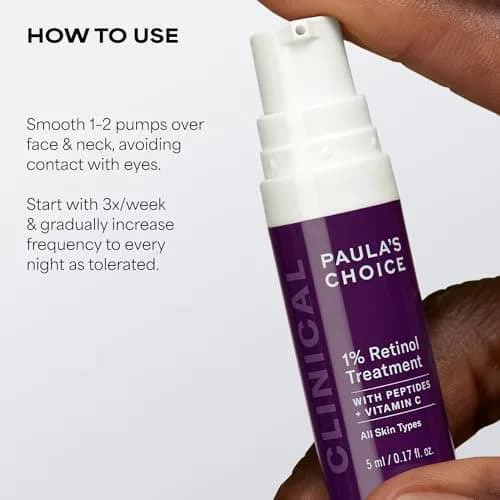 Paula's Choice CLINICAL 1% Retinol Treatment Cream 5 ml (0.17 Fl Oz) | Potent Anti-Aging & Wrinkle Reduction thumbnail 9