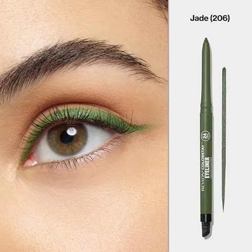 Revlon ColorStay Pencil Waterproof Eyeliner, Jade, 0.01 oz (0.28 g) | Ophthalmologist Tested for All Skin Types thumbnail 2