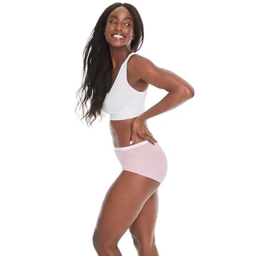 Hanes Womens Get Cozy Pullover Comfortflex Fit Wirefree Bra, White, Medium US | Seamless, Supportive & Comfortable thumbnail 5