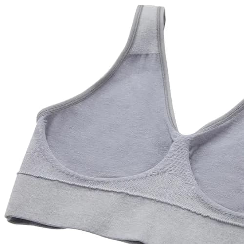 Hanes Womens Get Cozy Pullover Comfortflex Fit Wirefree Bra, White, Small US | Seamless, Supportive, All-Day Comfort thumbnail 4