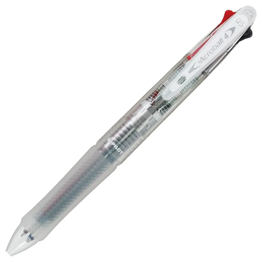 Pilot Acroball 4 Colors Ballpoint Pen, Extra Fine, 0.5mm | Water-Resistant Ink & Durable Clip
