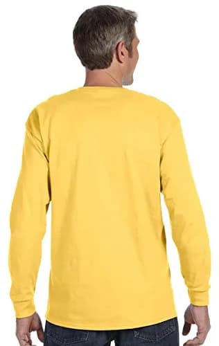 Jerzees Dri-Power 50/50 Cotton/Poly Long Sleeve T-Shirt Small | Moisture Wicking & Breathable for Casual Wear thumbnail 3