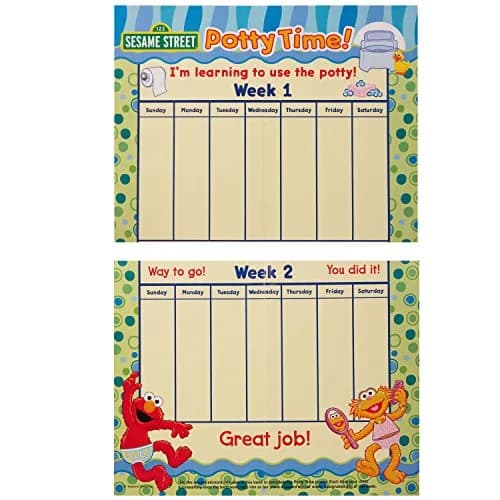 Sesame Street Potty Time Potty Training Coloring and Activity Set 8.5x11 Inch | Fun with Progress Chart & Stickers for Toddlers thumbnail 2
