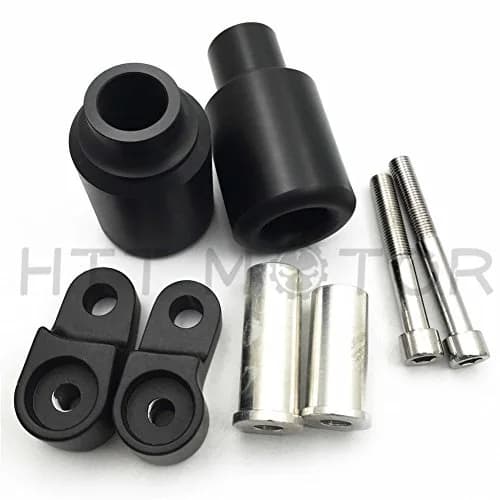 HTTMT No Cut Frame Slider Crash Protector for 2007-2008 CBR 600 RR | Delrin, Black thumbnail 2