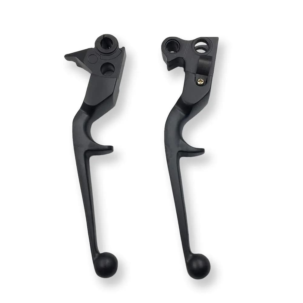 HTTMT Black Brake Clutch Lever for Harley Davidson 1996-2012 | Billet Aluminum Replacement — Black