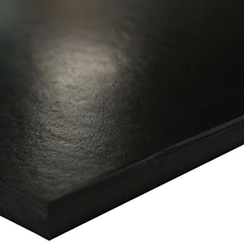 Small Parts SBR Rubber Sheet 0.25" | Abrasion-Resistant, 70 Shore A, Black thumbnail 1