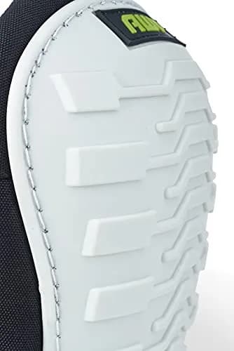 AWP Adult Knee Pads, 1 Pair, Non-Marring Cap, Black and White | Heavy Duty Foam Padding & Breathable Air-Mesh thumbnail 4