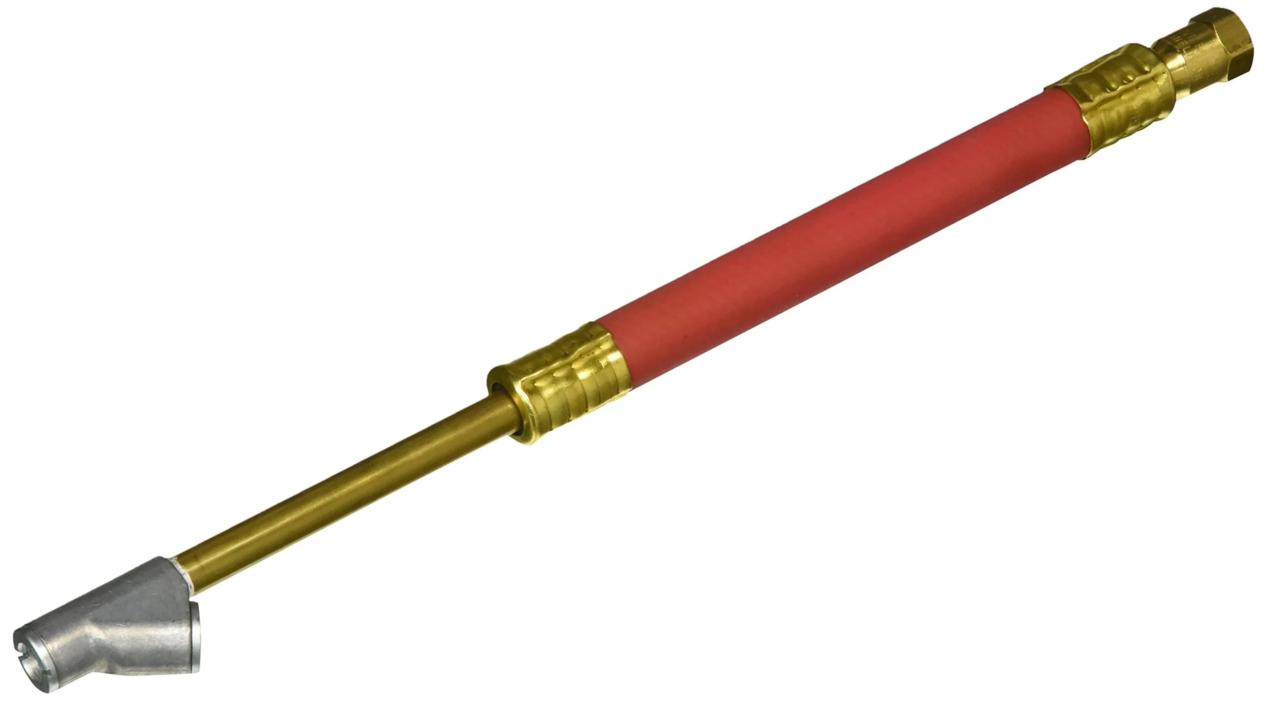 Milton 693-12CG 12" Dual Head Straight Foot Chuck with Cushioned Grip | Brass, 1/4-UNC, USA