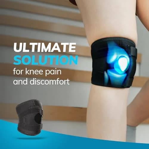BraceAbility Patella Knee Brace for Women and Men - Patella Stabilizer Brace for Kneecap Dislocation, Patellofemoral Pain, Runners Knee, Tendonitis, ACL Support (Small, Black) thumbnail 6