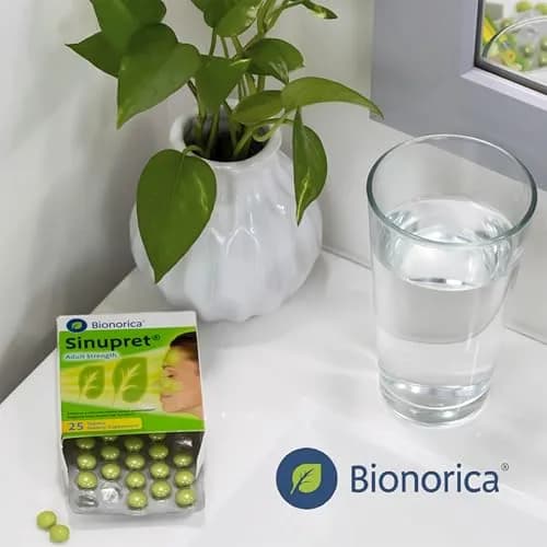 Bionorica Sinupret Sinus & Immune Support, Herbal Supplement, 25 Tablets | Natural Sinus & Respiratory Aid thumbnail 7
