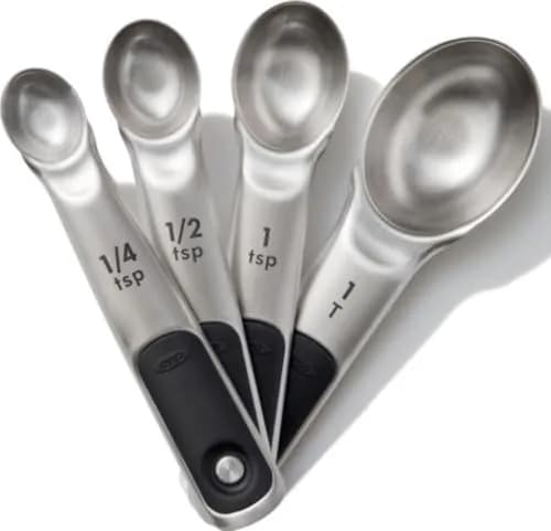 OXO Good Grips 4 Piece Stainless Steel Measuring Spoons Set 15ml (1 T) | Magnetic Handles for Easy Storage & Precision thumbnail 1