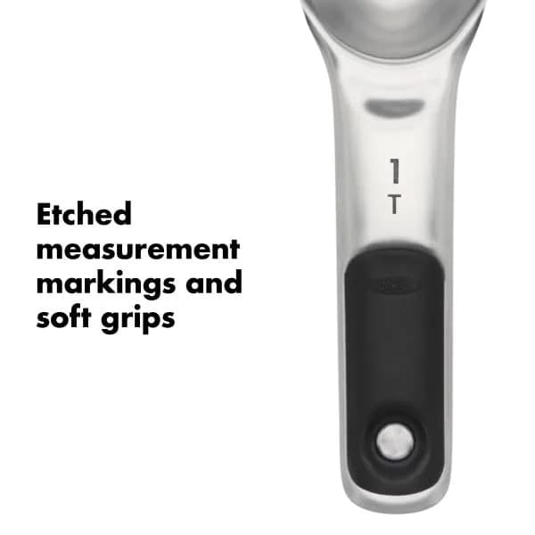 OXO Good Grips 4 Piece Stainless Steel Measuring Spoons Set 15ml (1 T) | Magnetic Handles for Easy Storage & Precision thumbnail 11