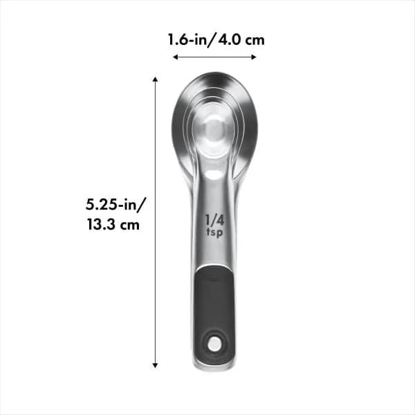 OXO Good Grips 4 Piece Stainless Steel Measuring Spoons Set 15ml (1 T) | Magnetic Handles for Easy Storage & Precision thumbnail 12