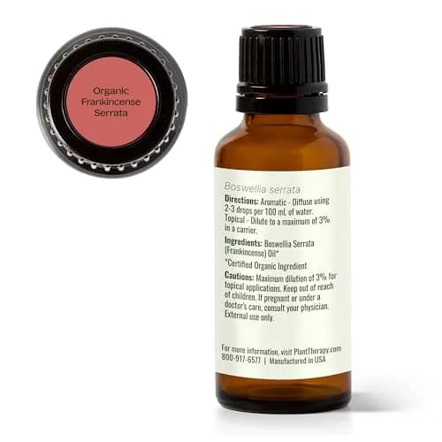 Plant Therapy Organic Frankincense Serrata Essential Oil 30ml (1 Fl Oz) | USDA Certified Pure Aromatherapy thumbnail 8