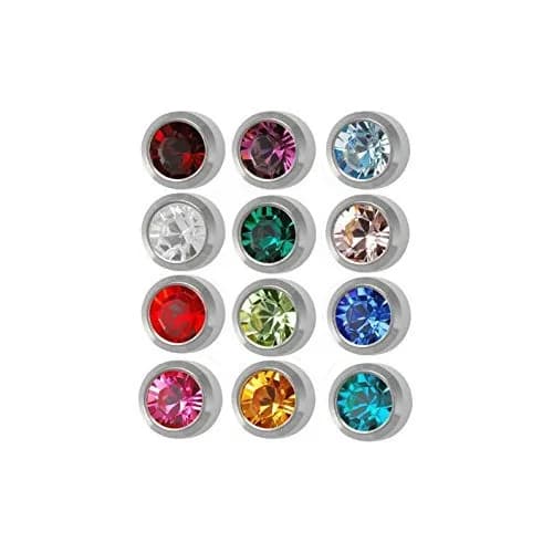 Studex Surgical Steel 4mm Ear Piercing Earrings Studs | 12 Pair Birth Month Set thumbnail 1
