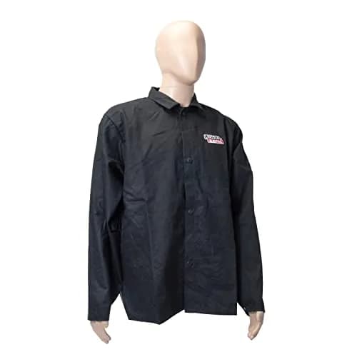Lincoln Electric KH808L Black Flame-Resistant Welding Jacket | Breathable Cotton, Flame-Resistant, Size XL thumbnail 8