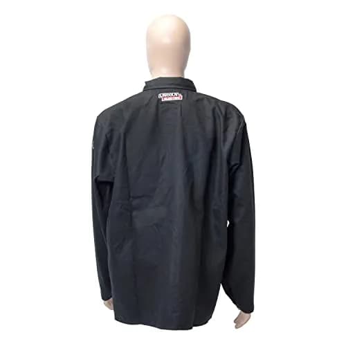 Lincoln Electric KH808XXL Black XX-Large Flame-Resistant Cloth Welding Jacket | Flame-Resistant Workwear for Welders thumbnail 6