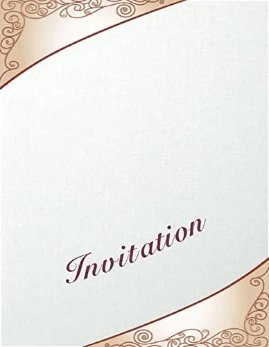 ThunderBolt Paper White Linen Cover Cardstock 5.5" X 8.5" | Elegant Textured Finish thumbnail 5