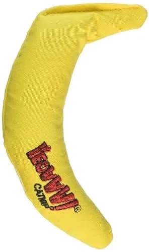 Yeowww! Yellow Banana Catnip Toy 2 Pack | Handmade USA Organic Catnip thumbnail 1