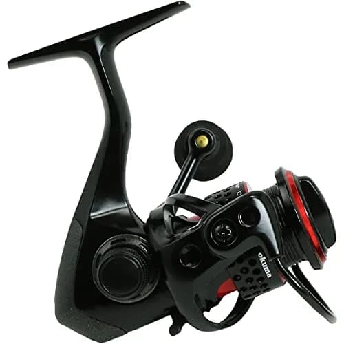 Okuma Ceymar Lightweight Spinning Reel- C-55, Black/Red | Corrosion-Resistant, Smooth & Light (70-120 chars) thumbnail 3