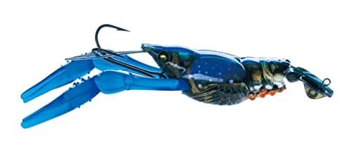 Duel Yo-Zuri 3DB Crayfish Slow Sinking Lure, Prism Blue Black, 3-Inch | Realistic Crawfish Action for Freshwater Fishing thumbnail 1