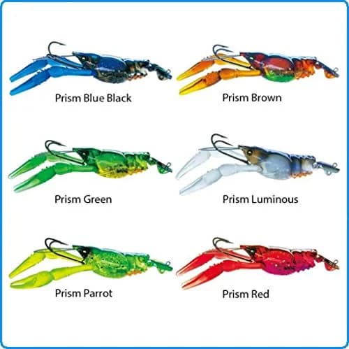 Duel Yo-Zuri 3DB Crayfish Slow Sinking Lure, Prism Blue Black, 3-Inch | Realistic Crawfish Action for Freshwater Fishing thumbnail 2