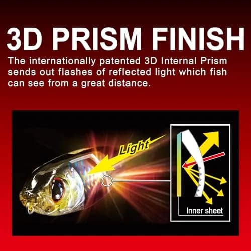 Duel F1157 HPBK 3DS Minnow Suspending Lure 4-Inch | Holographic Peanut Bunker, Diamond Lip, Tight Wobble thumbnail 2