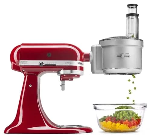 KitchenAid Food Processor Attachment with Commercial Dicing Disc KSM2FPA, 1.9 L (8 Cup) Capacity | Stainless Steel Blades, ExactSlice System thumbnail 1