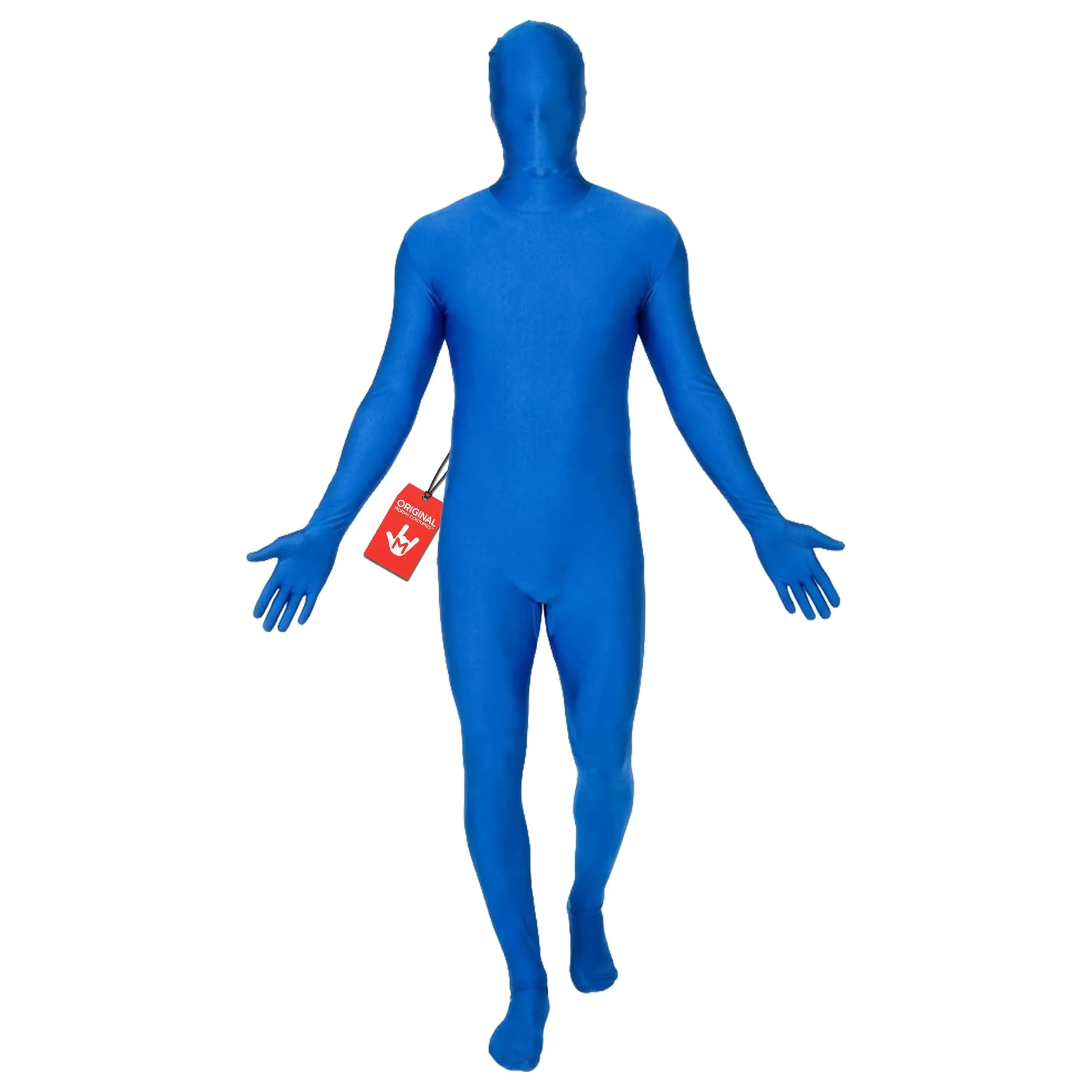 Morphsuits Spandex Bodysuit Zentai Blue Adults Halloween Costume - Large (STSBLL) | Full Body Stretch Fit - main product image